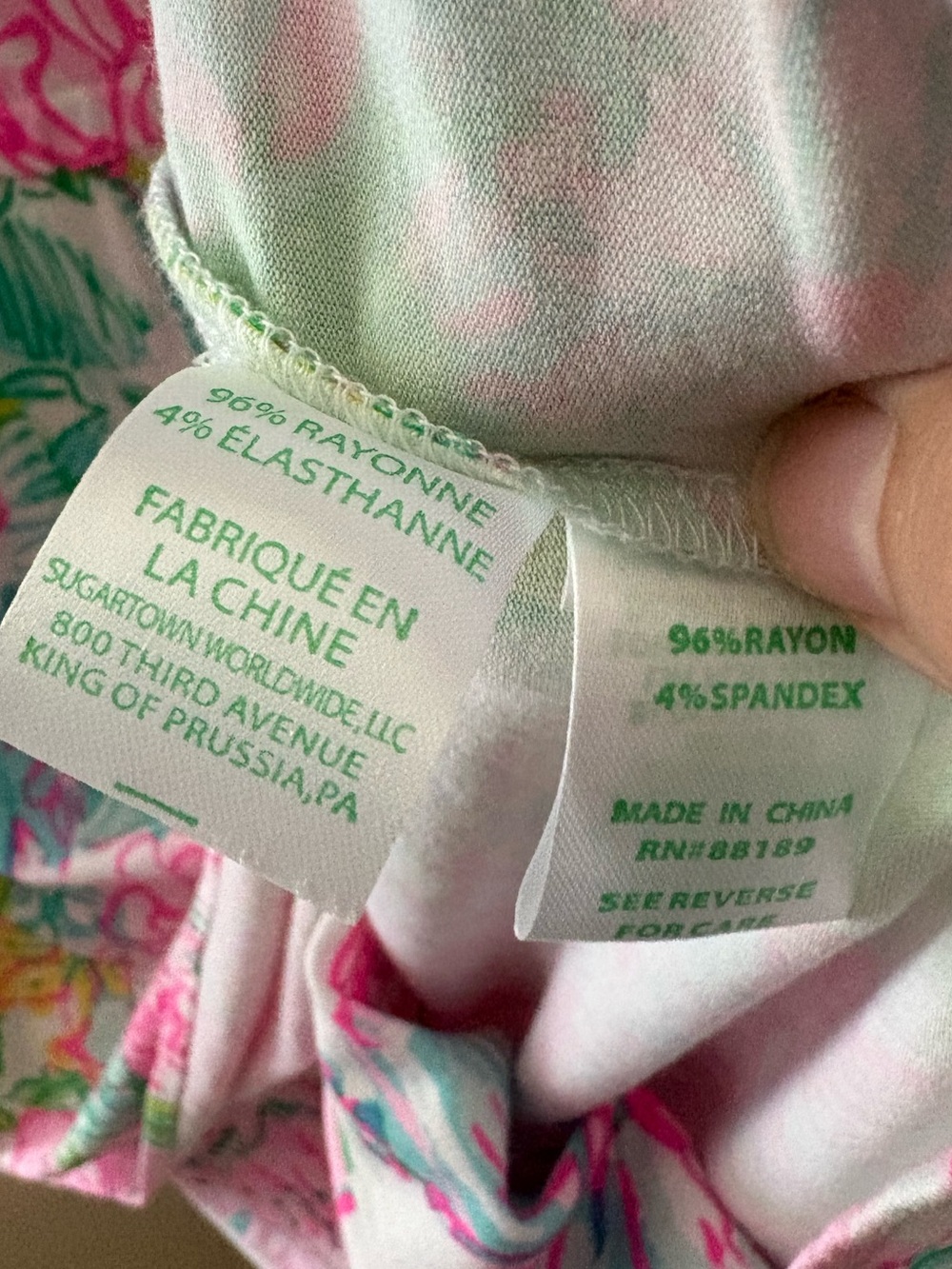 Lilly Pulitzer Lana Skort Romper Paradise Found Off the Shoulder Pink Size Large - Picture 13 of 13